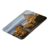 聖ペテロのドームの早朝の明かり マグネット (左側)