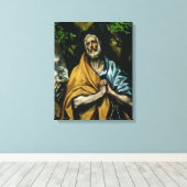 聖ペテロの涙1580年代後半 キャンバスプリント (インサイチュ (ウッドフロア))