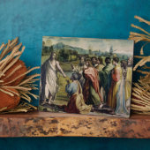 聖ペテロへのキリストの訴え（リストのための漫画） フォトプラーク (側面)