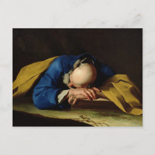 聖ペテロまたは聖ジェローム眠って, c.1735-39 ポストカード