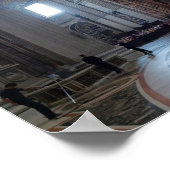 聖ペテロ大聖堂とバルダッチノ ポスター (角)