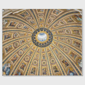 聖ペテロ大聖堂のドーム - イタリア、ローマ、バチカン ラッピングペーパー (フラット)