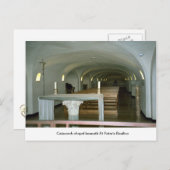 聖ペテロ大聖堂の下のカタコンブのチャペル ポストカード (正面/裏面)