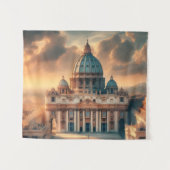 聖ペテロ大聖堂イタリア・ヨーロッパ旅行 タペストリー (正面(横))