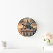 聖ペテロ大聖堂イタリア・ヨーロッパ旅行 ラウンド壁時計 (ホーム)