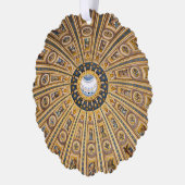 聖ペテロ大聖堂ドーム – バチカン，ローマ，イタリア オーナメントカード (左)