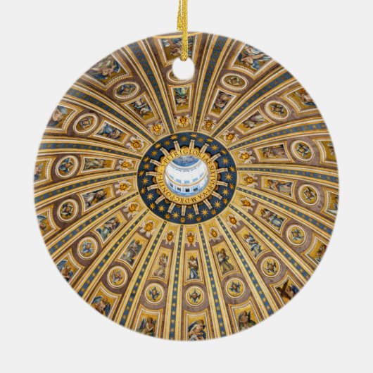 聖ペテロ大聖堂ドーム – バチカン,ローマ,イタリア セラミックオーナメント (裏面)