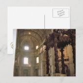 聖ペテロ大聖堂ベルニニの天蓋 ポストカード (正面/裏面)