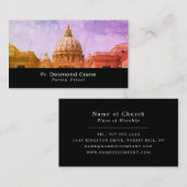 聖ペテロ大聖堂、キリスト教、宗教 名刺 (正面/裏面)