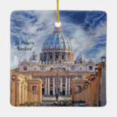 聖ペテロ大聖堂，ローマ，イタリア陶磁器オーナメント セラミックオーナメント (裏面)