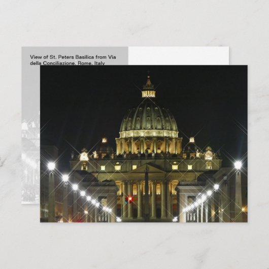 聖ペテロ広場Via della Concilazione – はがき (正面/裏面)