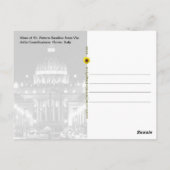 聖ペテロ広場Via della Concilazione – はがき (裏面)