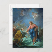 聖ペテロ招待されが水面を歩く, 1766 ポストカード (正面/裏面)