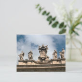 聖ペテロ教会の入り口の上の教皇の腕 ポストカード (スタンド正面)