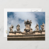 聖ペテロ教会の入り口の上の教皇の腕 ポストカード (正面/裏面)