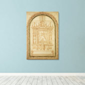 聖ペテロ魚釣り、祭壇勉強 キャンバスプリント (インサイチュ (ウッドフロア))