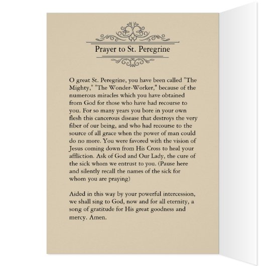聖ペレグリンがん宗教聖人 (内側 (左))