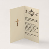 聖ペレグリンがん患者の神聖なカード 名刺 (内部)