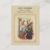 聖ペレグリン聖人がん神聖カード 名刺 (正面)
