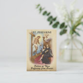 聖ペレグリン聖人がん神聖カード 名刺 (スタンド正面)