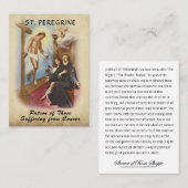 聖ペレグリン聖人がん神聖カード 名刺 (正面/裏面)