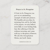 聖ペレグリン聖人がん神聖カード 名刺 (裏面)