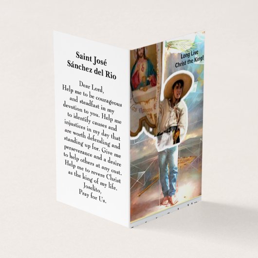 聖ホセ・サンチェス・デル・リオ祈祷カード (外部)