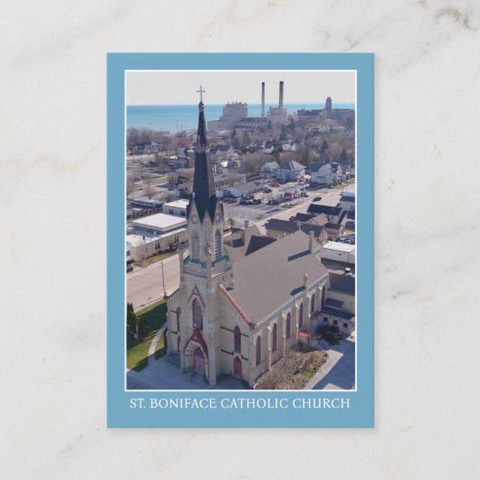 聖ボニフェイスマニトオックカトリック教会祈りの言葉カード プレイスカード (正面)