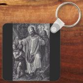 聖ボニフェイス英語ベネディクト派の僧侶 キーホルダー (裏面)