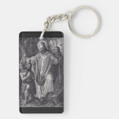 聖ボニフェイス英語ベネディクト派の僧侶 キーホルダー (裏面)