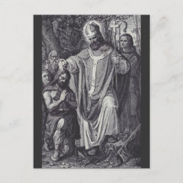 聖ボニフェイス英語ベネディクト派の僧侶 シーズンポストカード