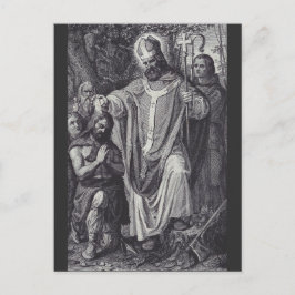 聖ボニフェイス英語ベネディクト派の僧侶 シーズンポストカード