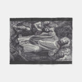 聖ボニフェイス英語ベネディクト派の僧侶 フリースブランケット (正面(横))