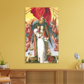 聖マイケルが魂を量る キャンバスプリント (インサイチュ (リビング))