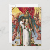 聖マイケルが魂を量る ポストカード (正面/裏面)