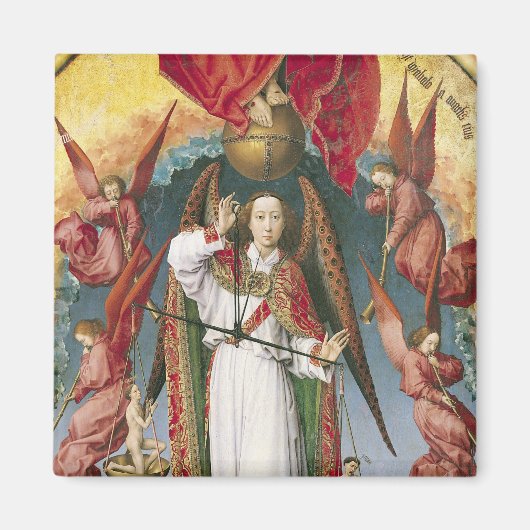 聖マイケルが魂を量る マグネット (正面)