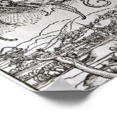 聖マイケルとドラゴンはラテン語から ポスター (角)