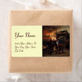 聖マイケルとドラゴン、クリーム ラベル (インサイチュ)