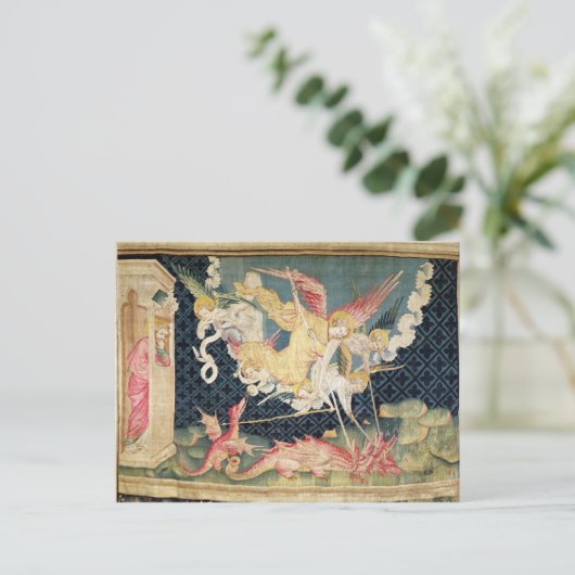 聖マイケルと彼の天使たちがドラゴンと戦う ポストカード (スタンド正面)