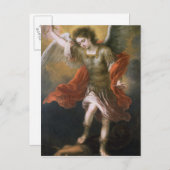 聖マイケルは悪魔を深淵に追放する ポストカード (正面/裏面)