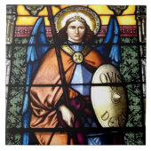 聖マイケル天使長ステンドグラス窓 タイル (正面)