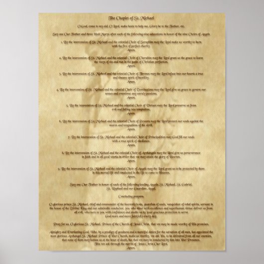 聖マイケル花冠 ポスター (正面)
