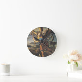 聖マイケル鬼退治1518 ラウンド壁時計 (ホーム)