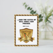 聖マイケル・アーチャンエル聖なる書物、 経典バイブル聖句ポストカ ポストカード (スタンド正面)