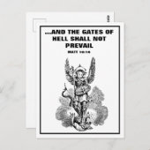 聖マイケル・アーチャンエル聖なる書物、 経典聖句 ポストカード (正面/裏面)