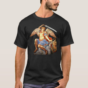 聖マイケル·アーチャンゲル·エンジェル·カトリックTシャツ2 Tシャツ