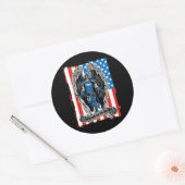 聖マイケル・エンジェルが戦いで我々を守る ラウンドシール (封筒)