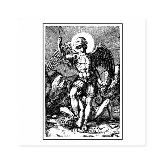 聖マイケル・カトリック教会 ラバースタンプ (インプリント)