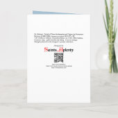 聖マイケル・ザ・アーチャンエル(詳細、M 017) カード (裏面)