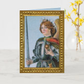 聖マイケル・ザ・アーチャンエル(詳細、M 017) カード (黄色い花)